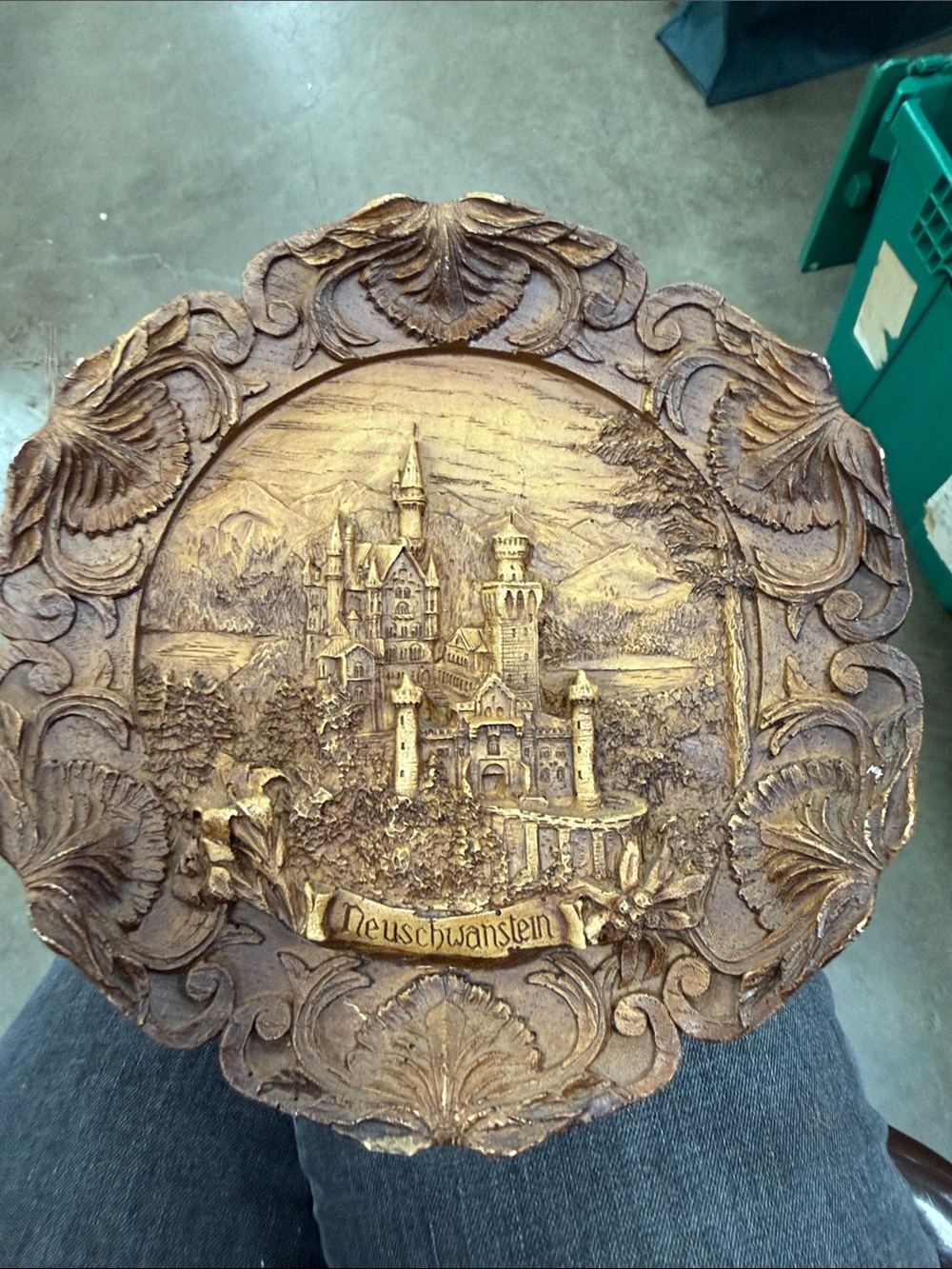 Neuschwanstein Decorative Wall Plaque in Brown Toned Finish